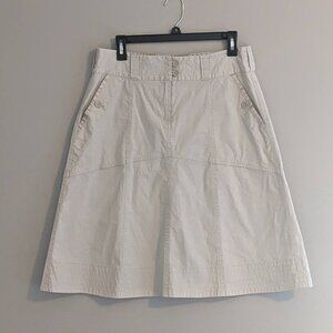 G.H. Bass & Co. Stretch Beige/Khaki Skirt 97% Cotton